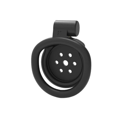 Black Flat Chastity Cage