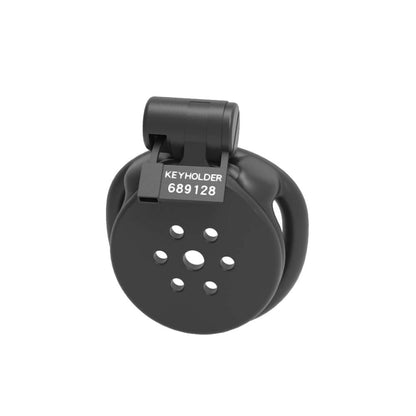 Black Flat Chastity Cage