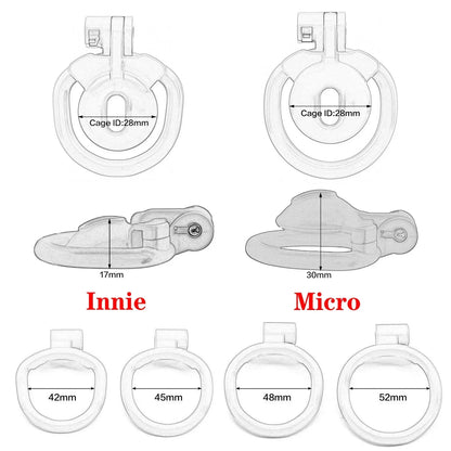 ABS Flat Chastity Cage