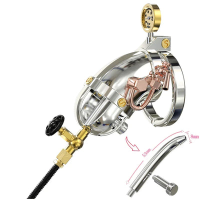 Nouveau dispositif de chasteté en acier inoxydable SteamPunk 316