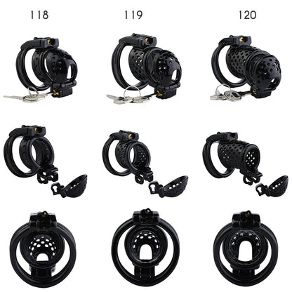 Breathable Plastic Chastity Cage with Dual Locks