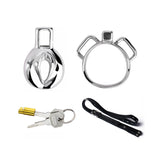 Steel Clitty Chastity Cage with Belt