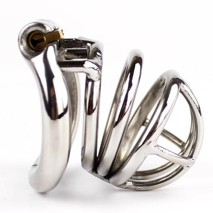 Cage de chasteté en métal petite et usée