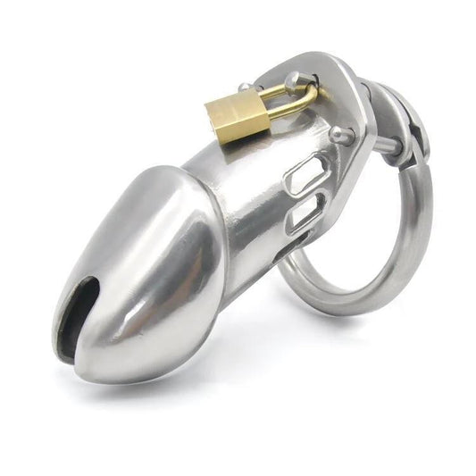 Cage de chasteté en métal longue et dure