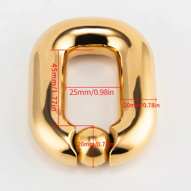Hodenstrecker aus Edelstahl 