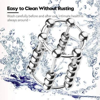 Metal Masturbation Cock Ring