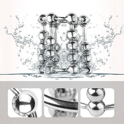 Metal Masturbation Cock Ring