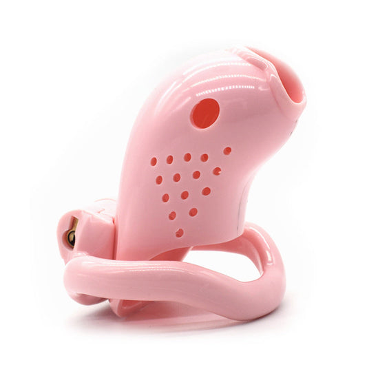 Sissy Prison - Pink Plastic Chastity Cage