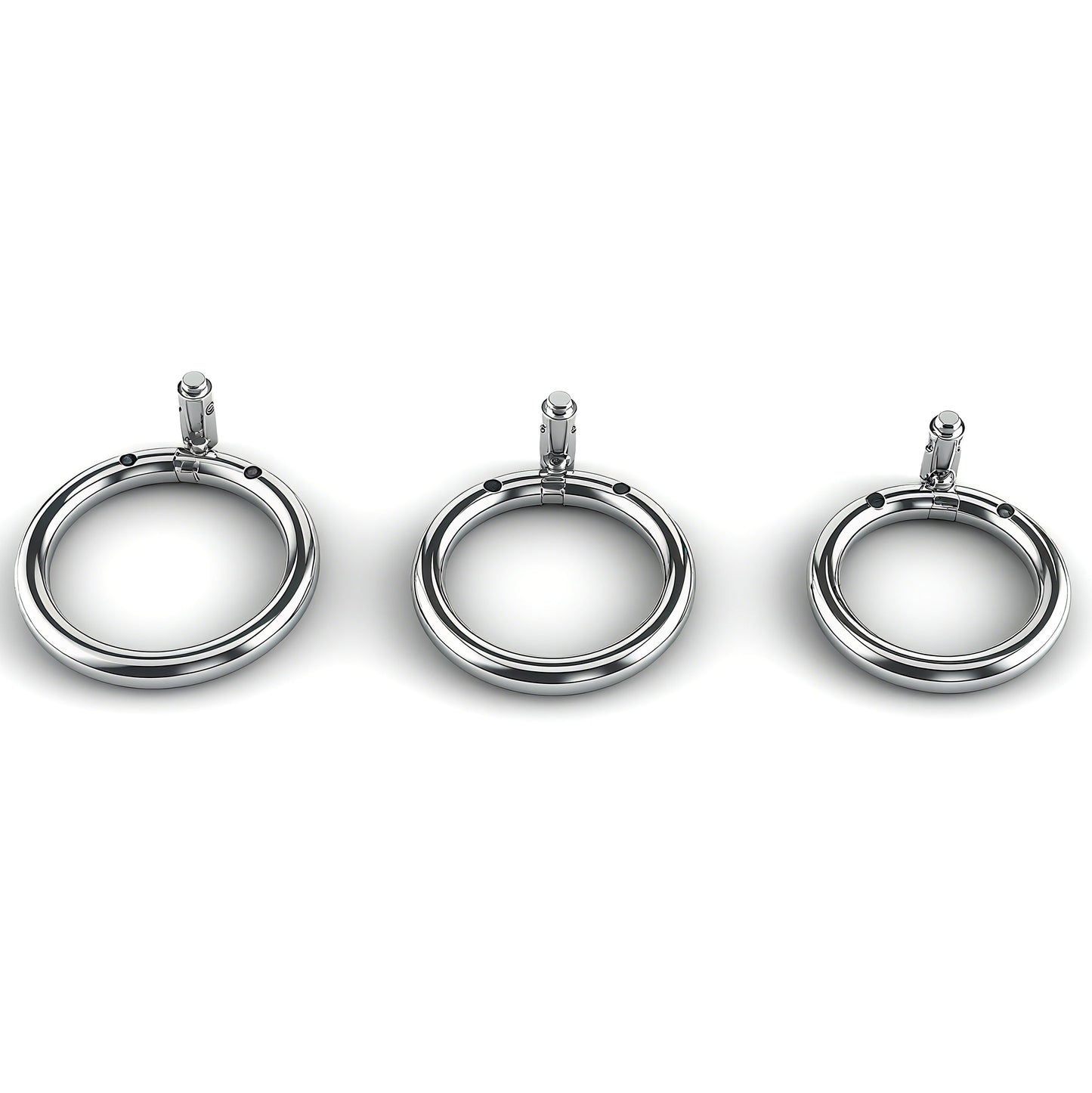 Stainless Steel Bead PA Chastity Cage 7