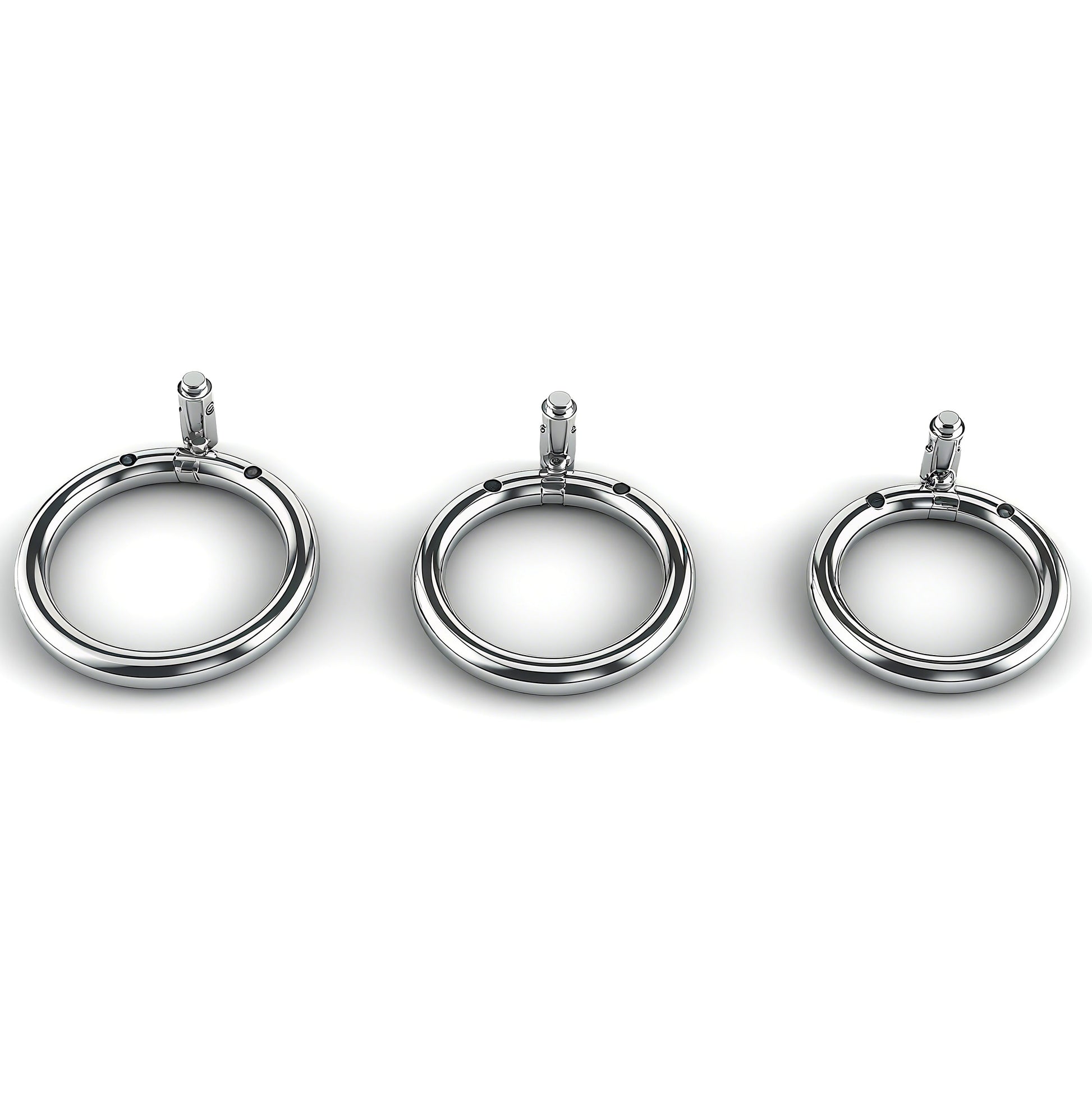 Stainless Steel Bead PA Chastity Cage 7