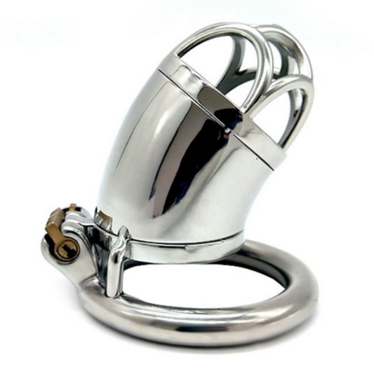 Cage de chasteté longue en acier Iron Man (2,09")