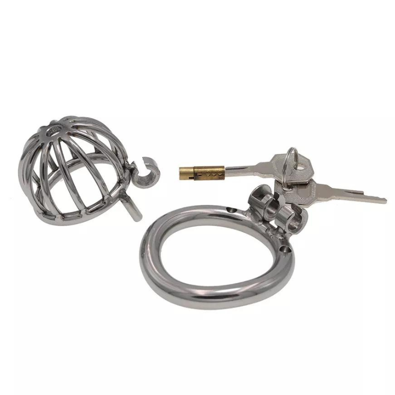 Dispositif de chasteté en acier Micro Hat (1,26 po)