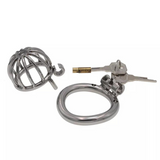 Micro Hat Steel Chastity Device (1.26 in)