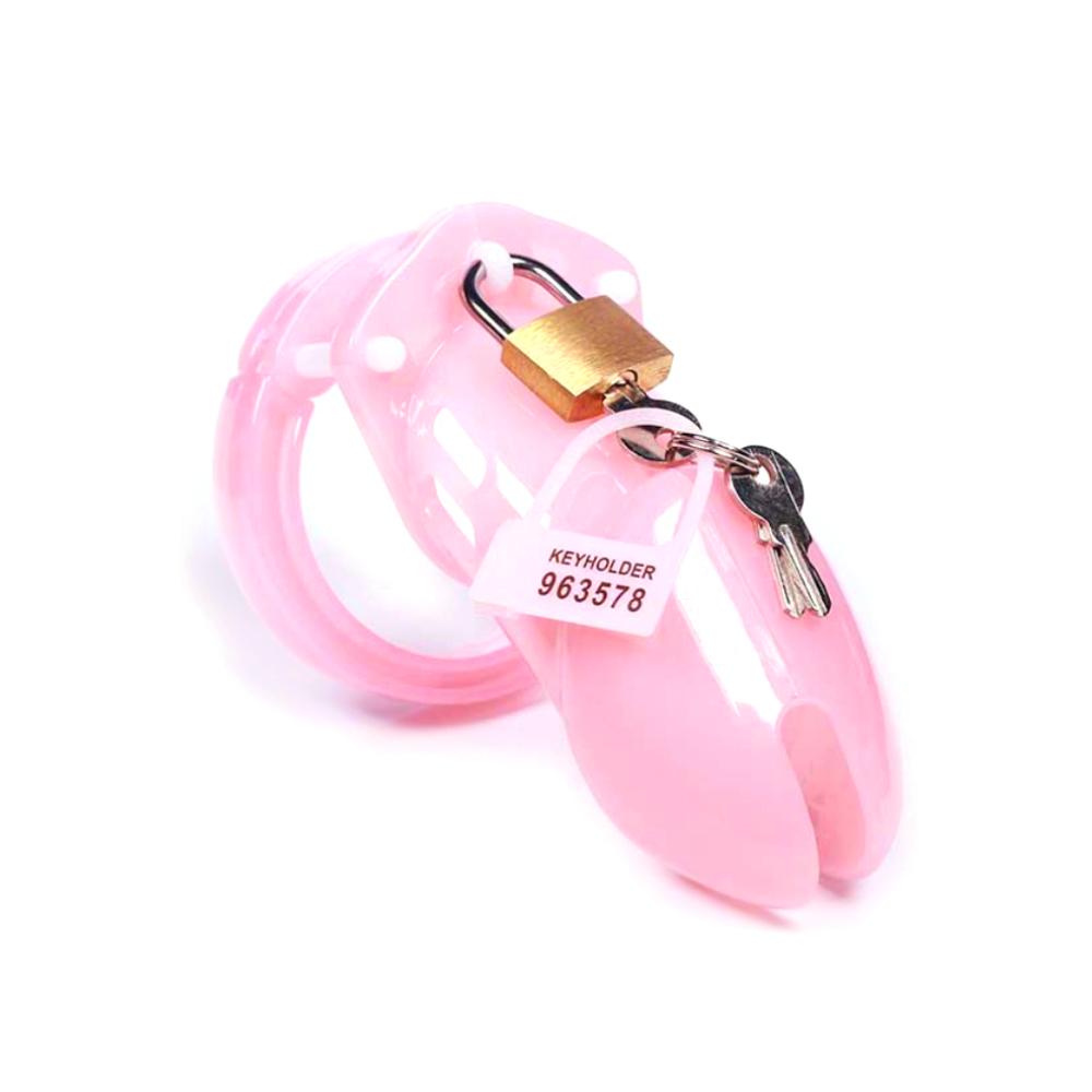 Pink Plastic Chastity Cage CB6000/CB6000S - alternate view