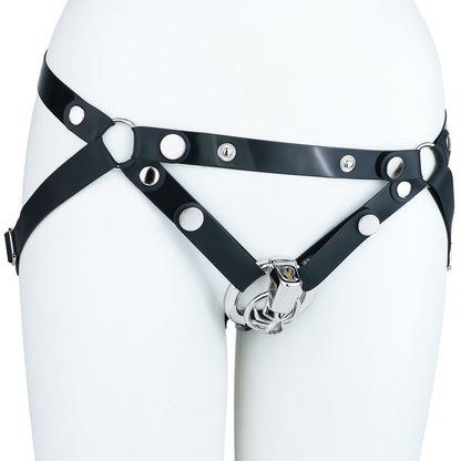 Three-quarter view of adjustable support belt; display cage not included
