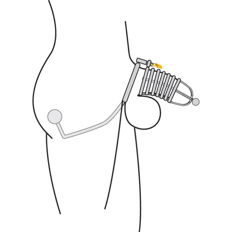 Ultra-complete Chastity Cage with Anal Insertion