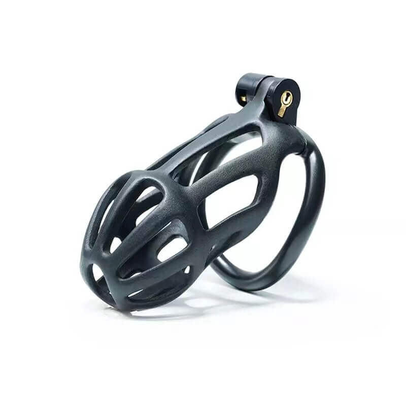 Black Stripe Cobra Chastity Cage Kit 1.77 To 4.13 Inches Long - additional view 5