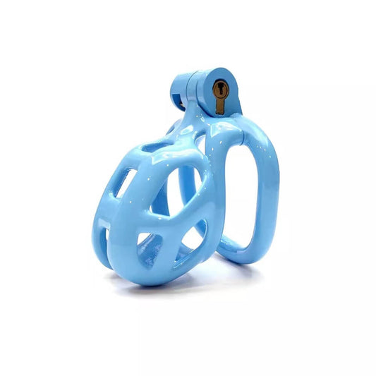 Nub Blue Cobra Male Chastity Cage