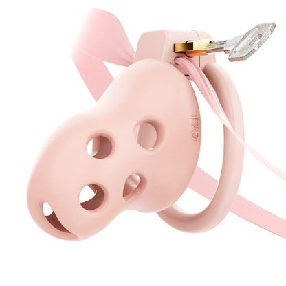 Breathable Soft Rubber Chastity Cage 3