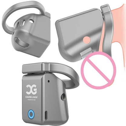 Qiui Cagink Metal All-metal Micro Bluetooth Chastity Cage 30