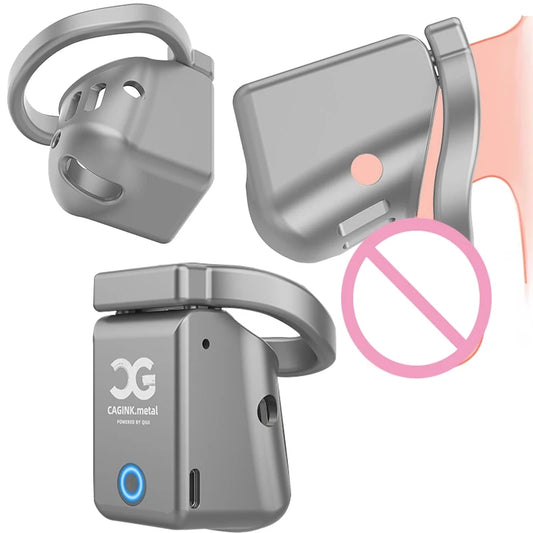 Qiui Cagink Metal All-metal Micro Bluetooth Chastity Cage 30