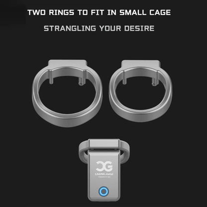The Lastest Cagink Metal Chastity Cage Micro Version 35