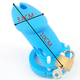 CB6000 Silicone Chastity Cage Blue