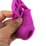 CB6000 Silicone Chastity Cage Purple