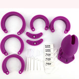 CB6000S Silicone Chastity Cage Purple