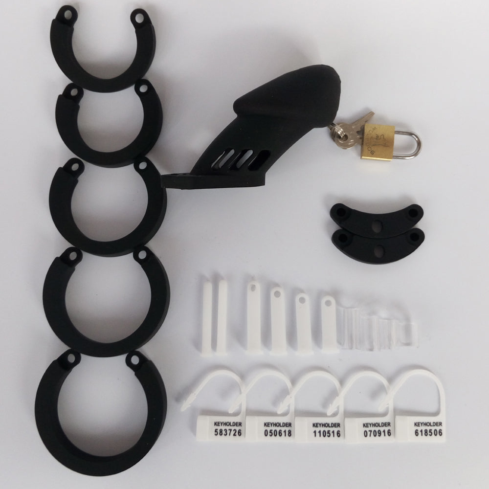 CB6000 Silicone Chastity Cage in Black