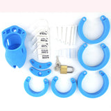 CB6000S Silicone Chastity Cage Blue