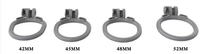 Cement Gray Micro Cobra Chastity Device (1.97 Inches)