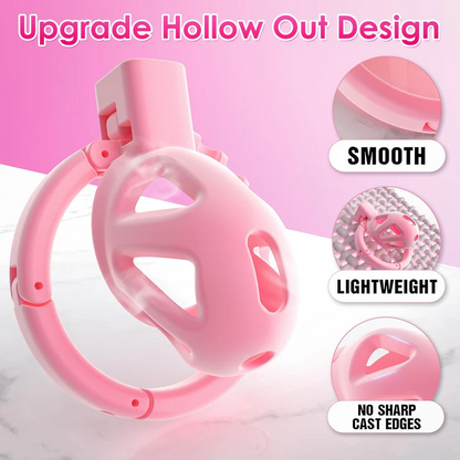 Chastity Cage with 8 Adjustable Cock Ring