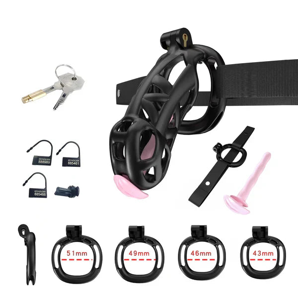 Cobra Chastity Set With Belt