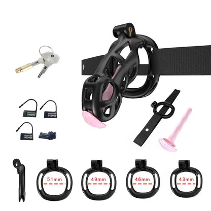 Cobra Chastity Set With Belt