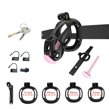 Cobra Chastity Set With Belt
