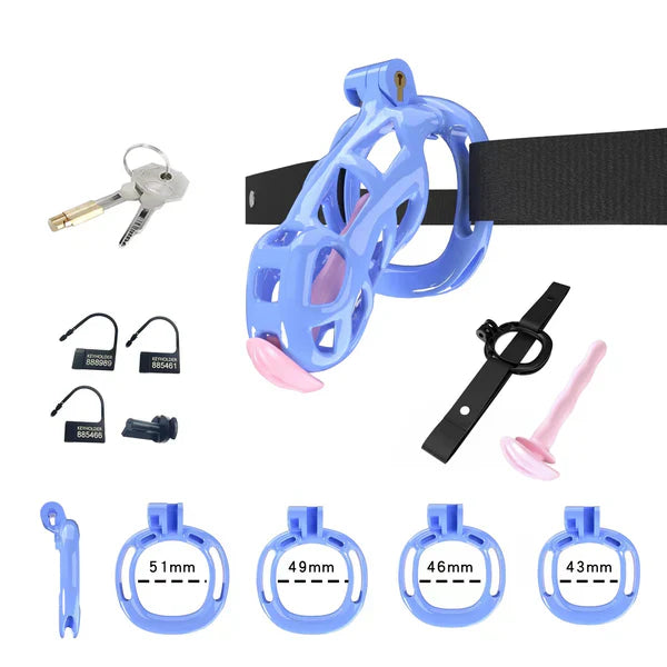 Cobra Chastity Set With Belt
