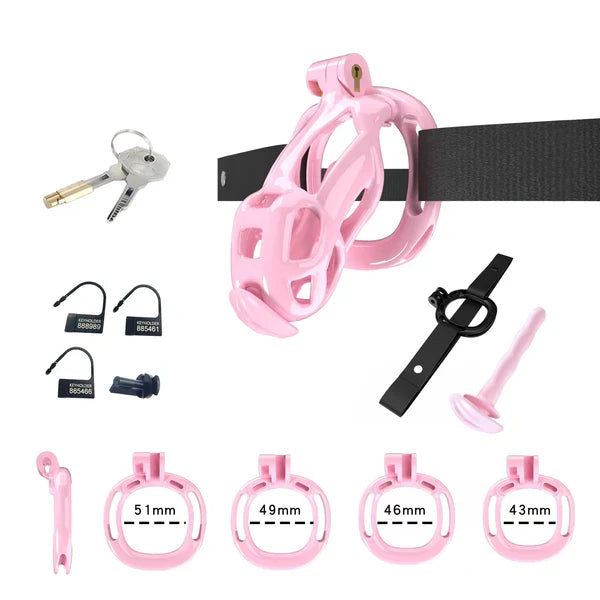 Cobra Chastity Set With Belt