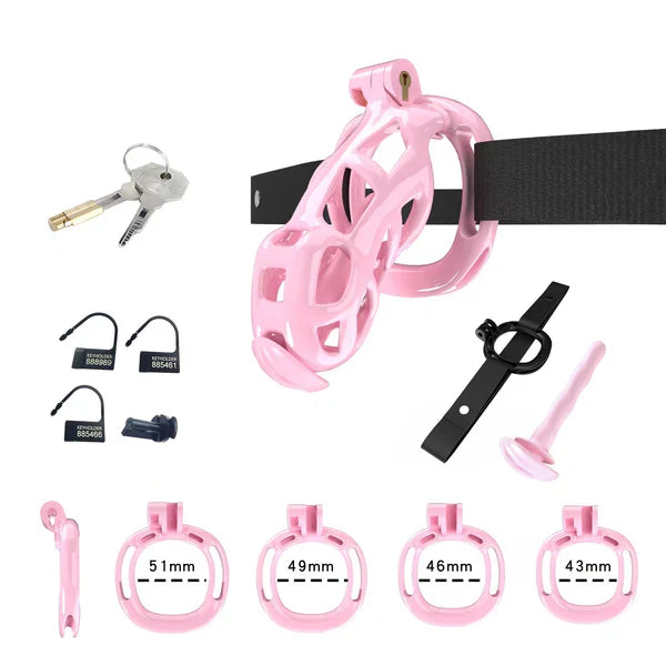 Cobra Chastity Set With Belt