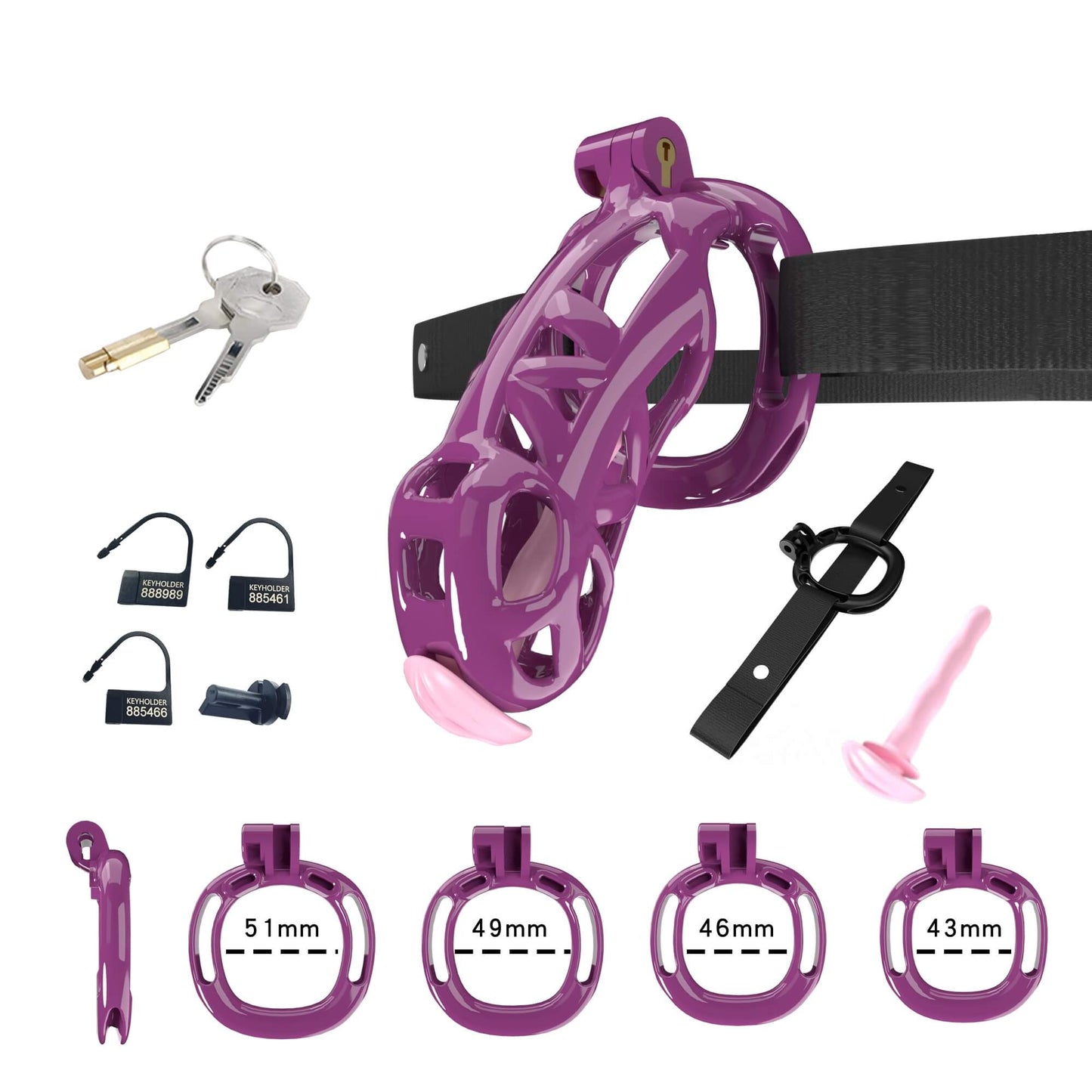 Cobra Chastity Set With Belt