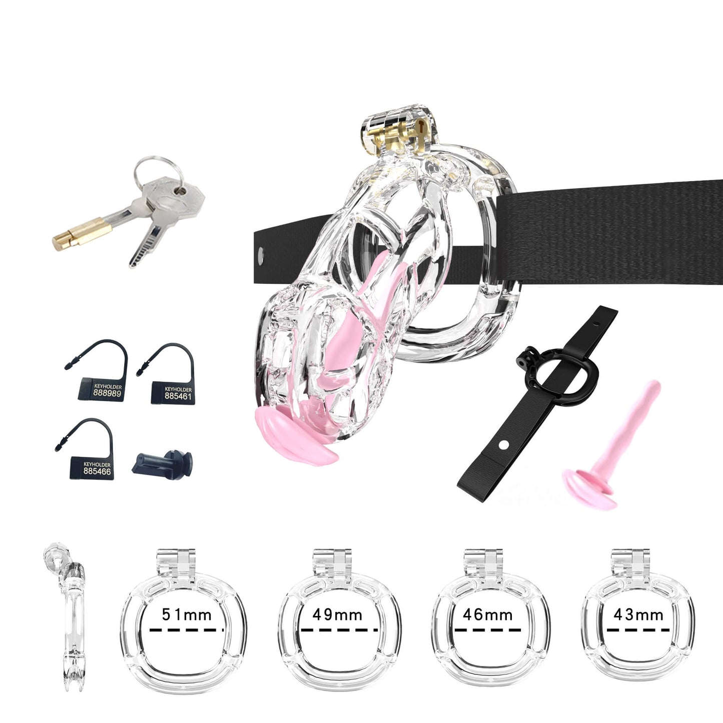 Cobra Chastity Set With Belt