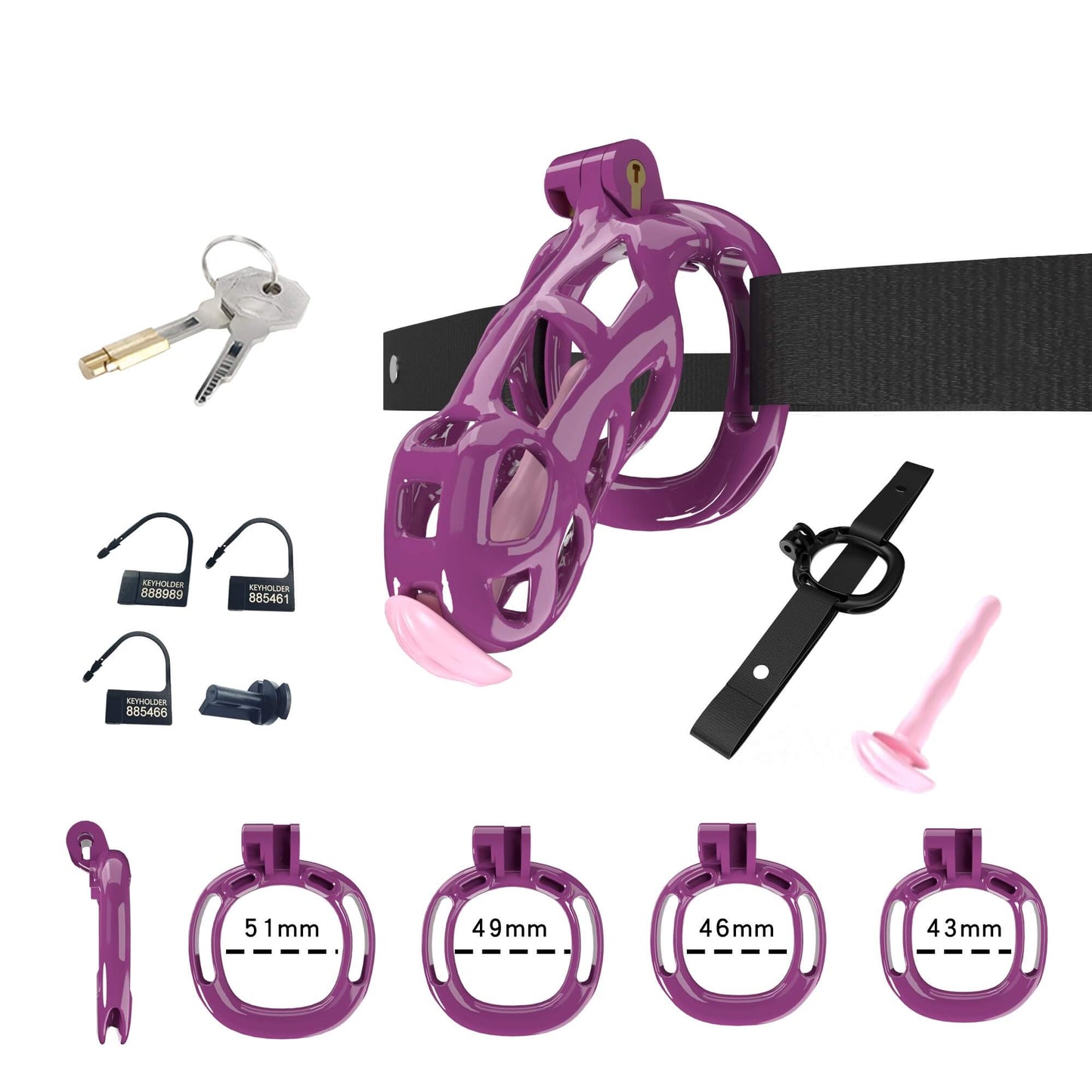 Cobra Chastity Set With Belt