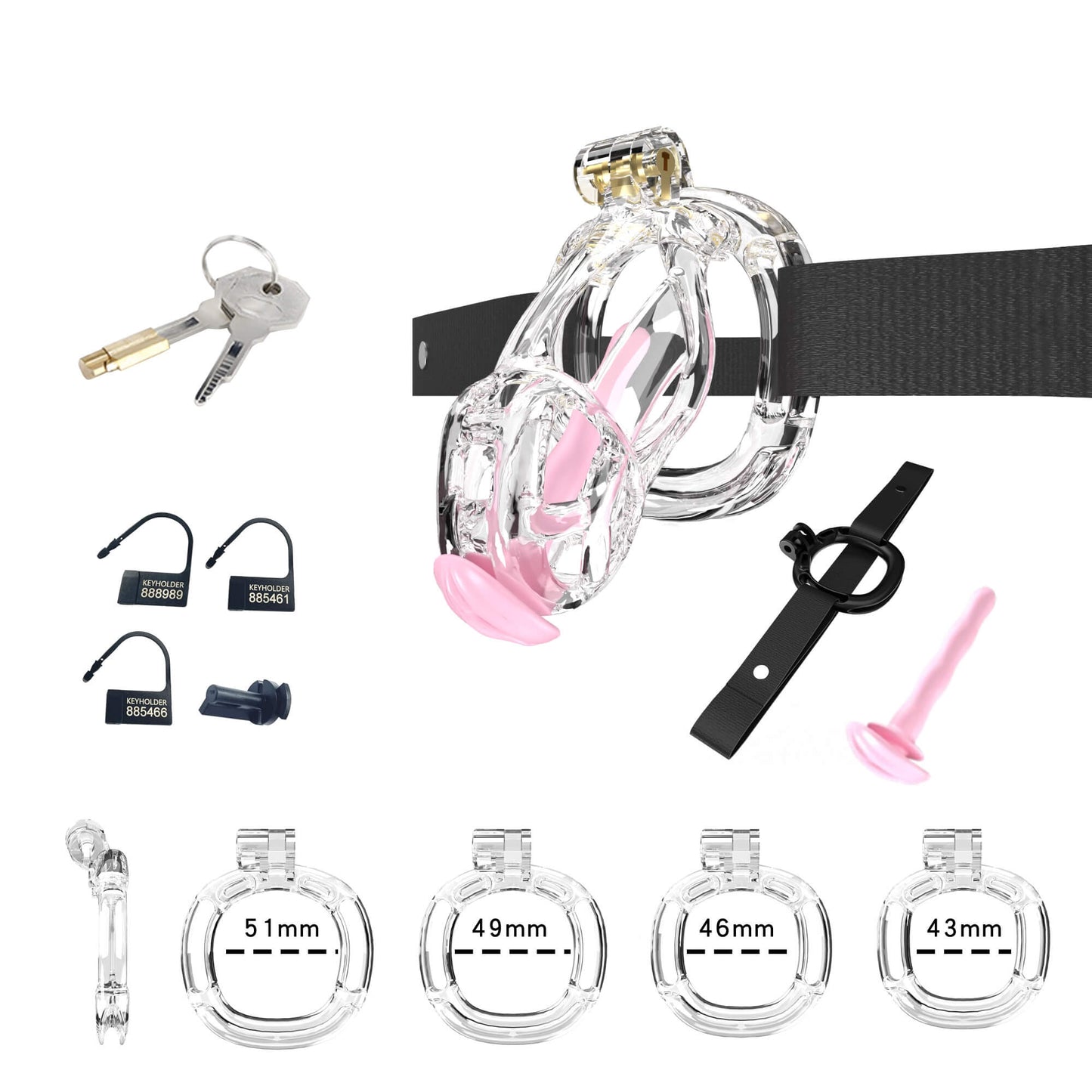 Cobra Chastity Set With Belt