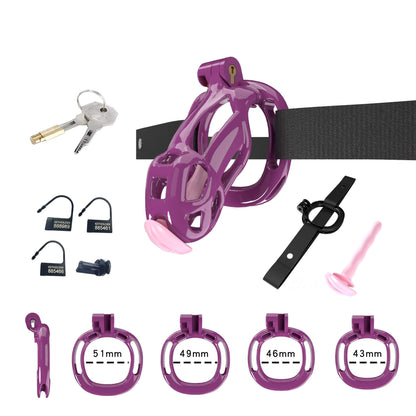Cobra Chastity Set With Belt