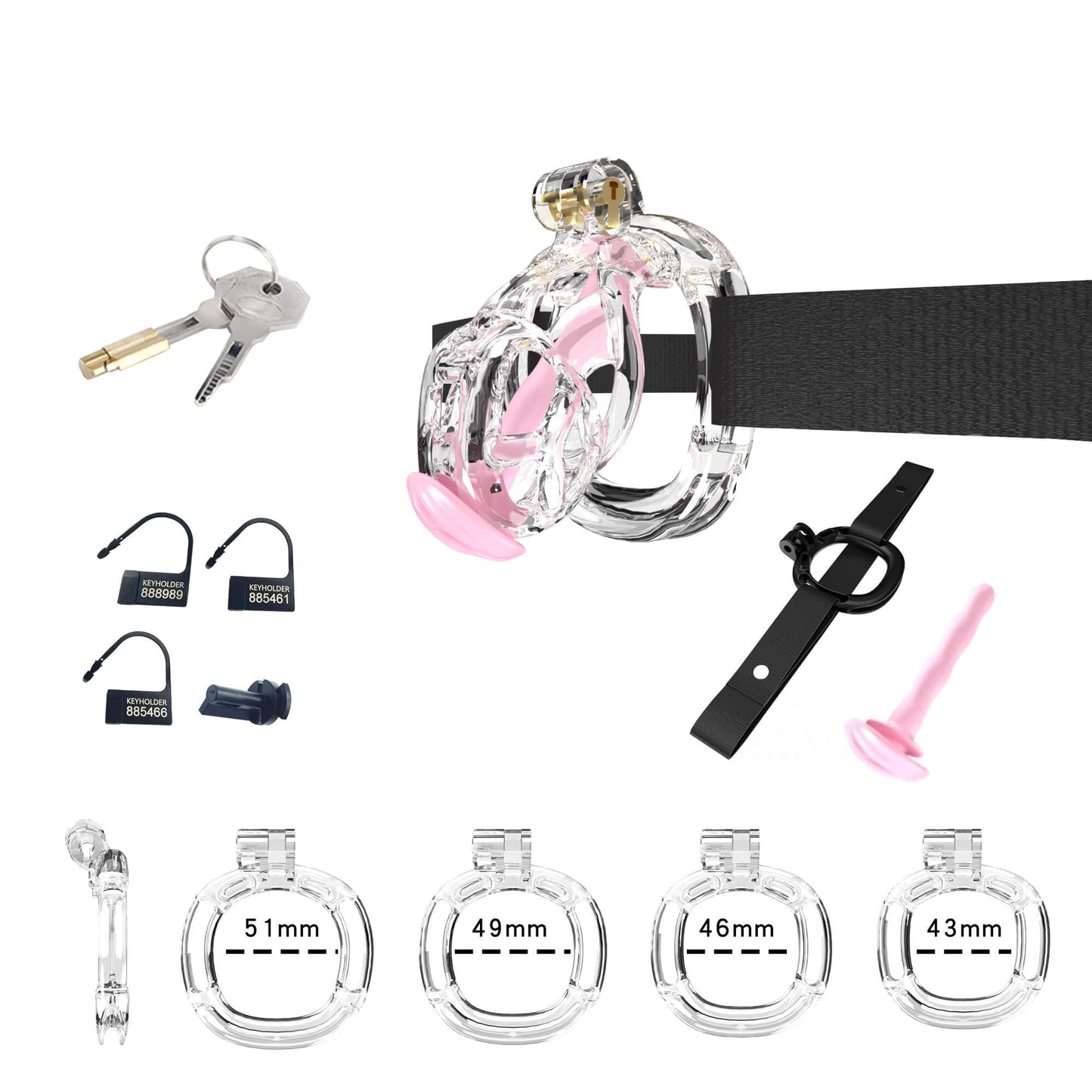 Cobra Chastity Set With Belt