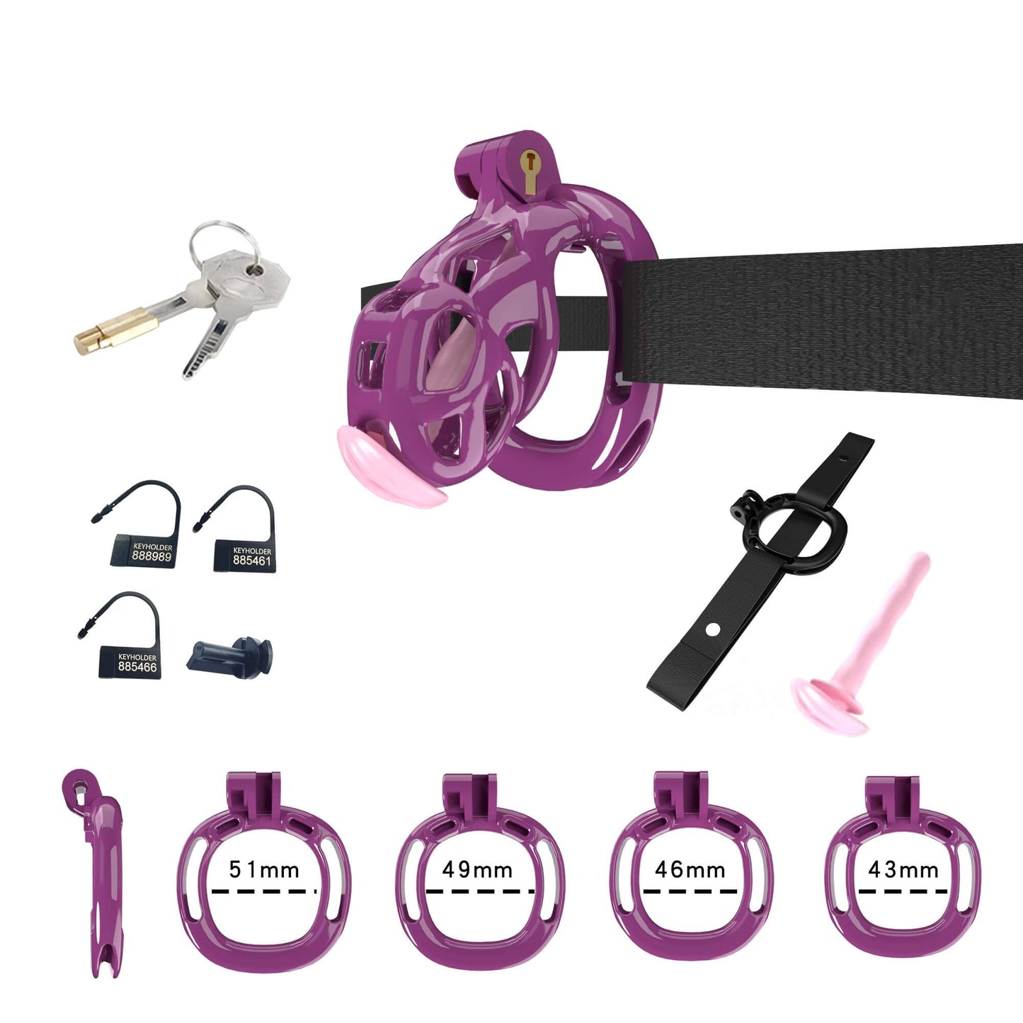 Cobra Chastity Set With Belt