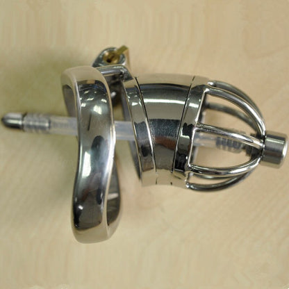 Keuschheitskäfig aus Metall, 4,5 cm lang