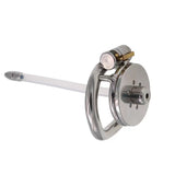 Flat Short Chastity Device With Lock Soft Catheter