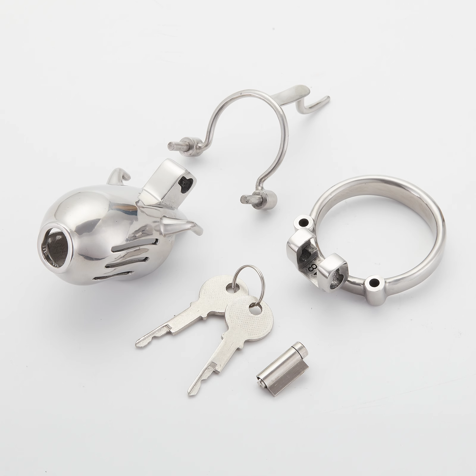 Full Steel Custom Chastity Cage With PA T13 - 3
