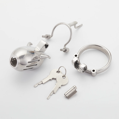 Full Steel Custom Chastity Cage With PA T13 - 3